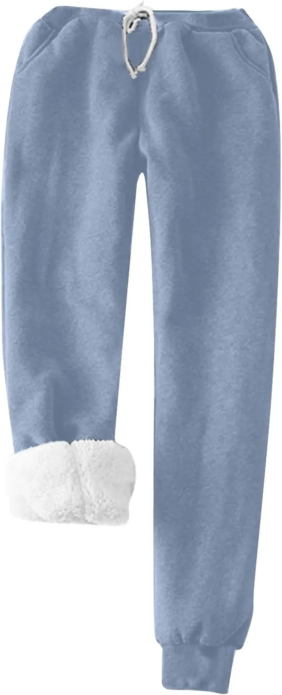 Fleece Pajamas Set for Women Winter Warm Pajamas 2 Piece Outfits Soft Comfy Fleece Pjs Pullover Pant Plush Loungewear