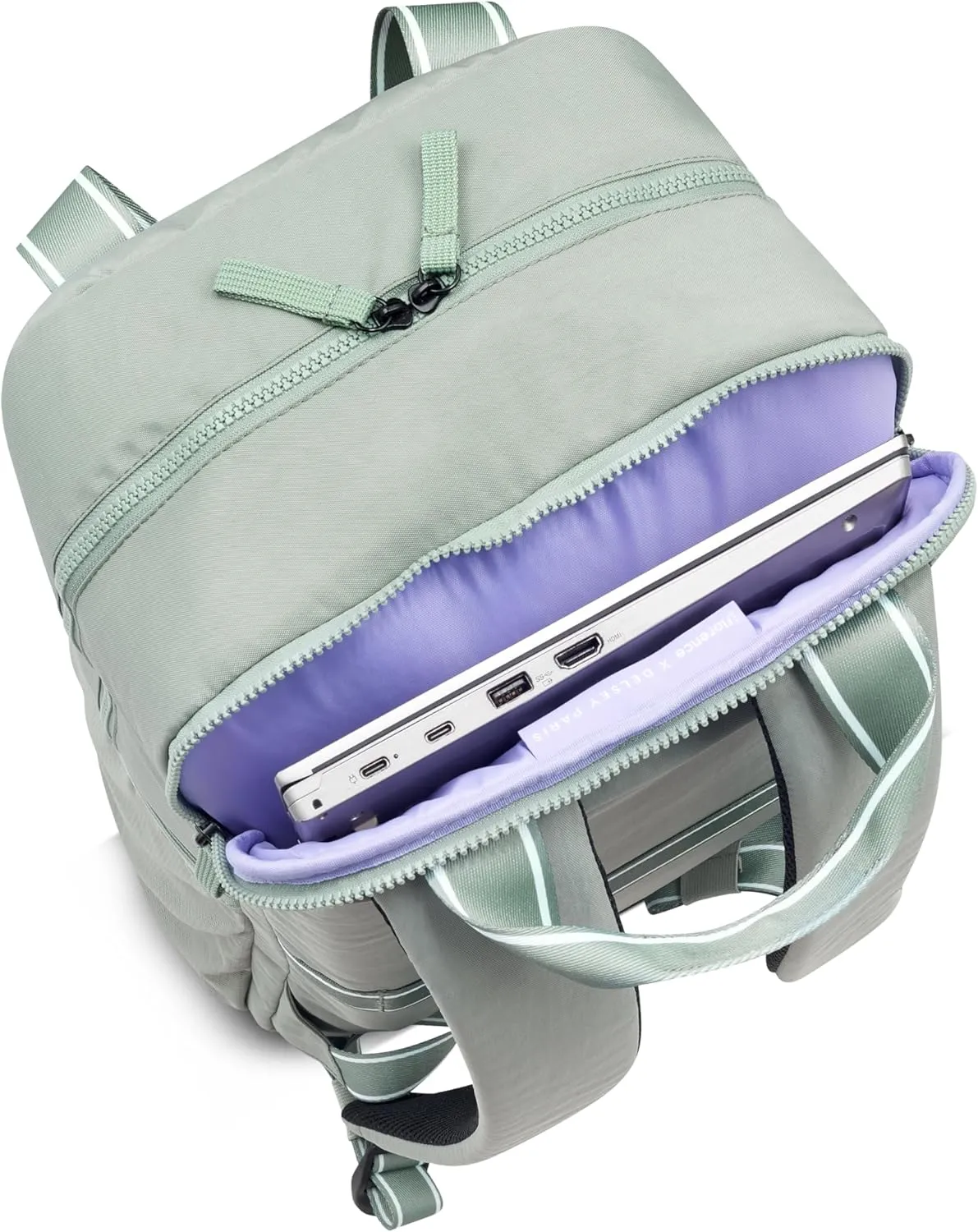 florence by mills Carefree Carry Laptop Travel Backpack, Sage Green