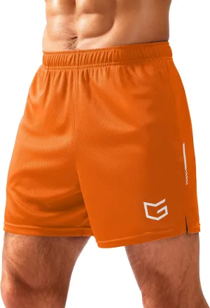 G Gradual Men's Gym Shorts 5"/7"/10" with Zipper Pockets Basketball Athletic Mesh Quick Dry Shorts for Workout Running Tennis