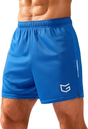 G Gradual Men's Gym Shorts 5"/7"/10" with Zipper Pockets Basketball Athletic Mesh Quick Dry Shorts for Workout Running Tennis