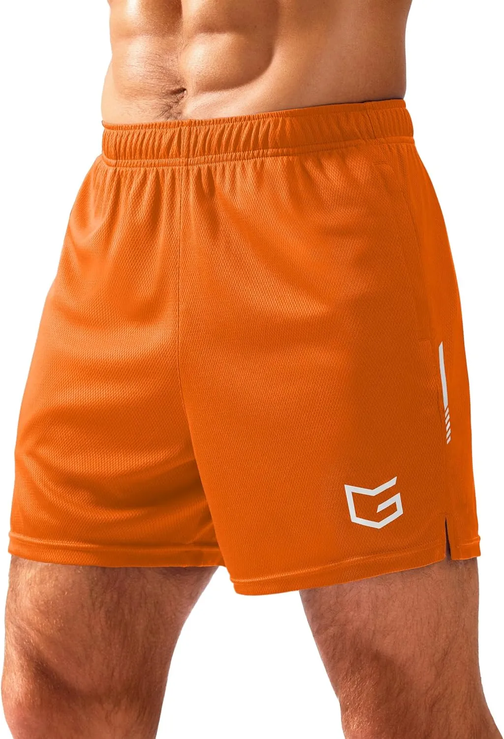 G Gradual Men's Gym Shorts 5"/7"/10" with Zipper Pockets Basketball Athletic Mesh Quick Dry Shorts for Workout Running Tennis