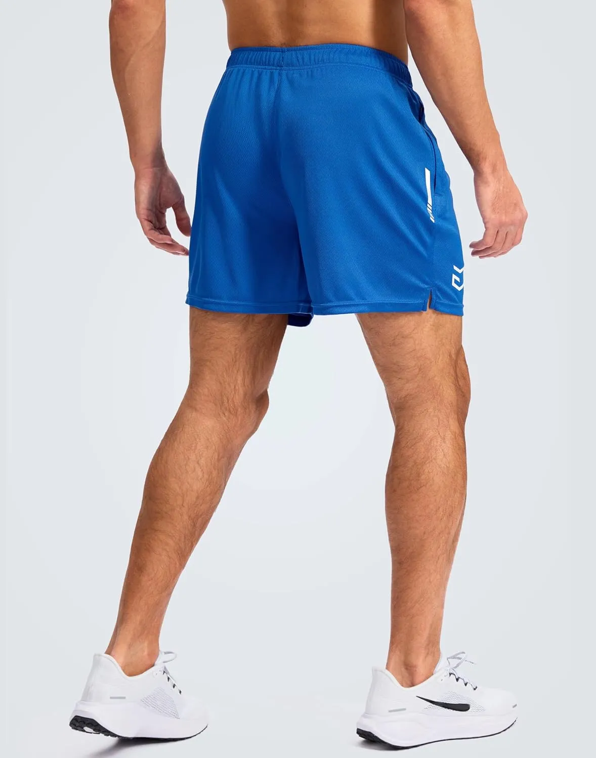 G Gradual Men's Gym Shorts 5"/7"/10" with Zipper Pockets Basketball Athletic Mesh Quick Dry Shorts for Workout Running Tennis