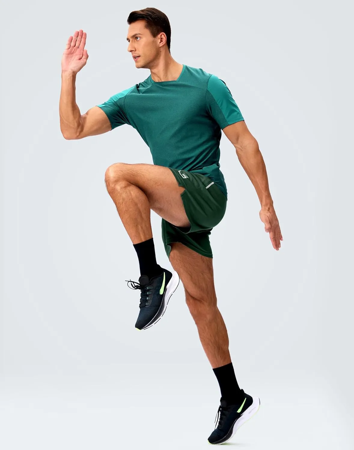 G Gradual Men's Gym Shorts 5"/7"/10" with Zipper Pockets Basketball Athletic Mesh Quick Dry Shorts for Workout Running Tennis