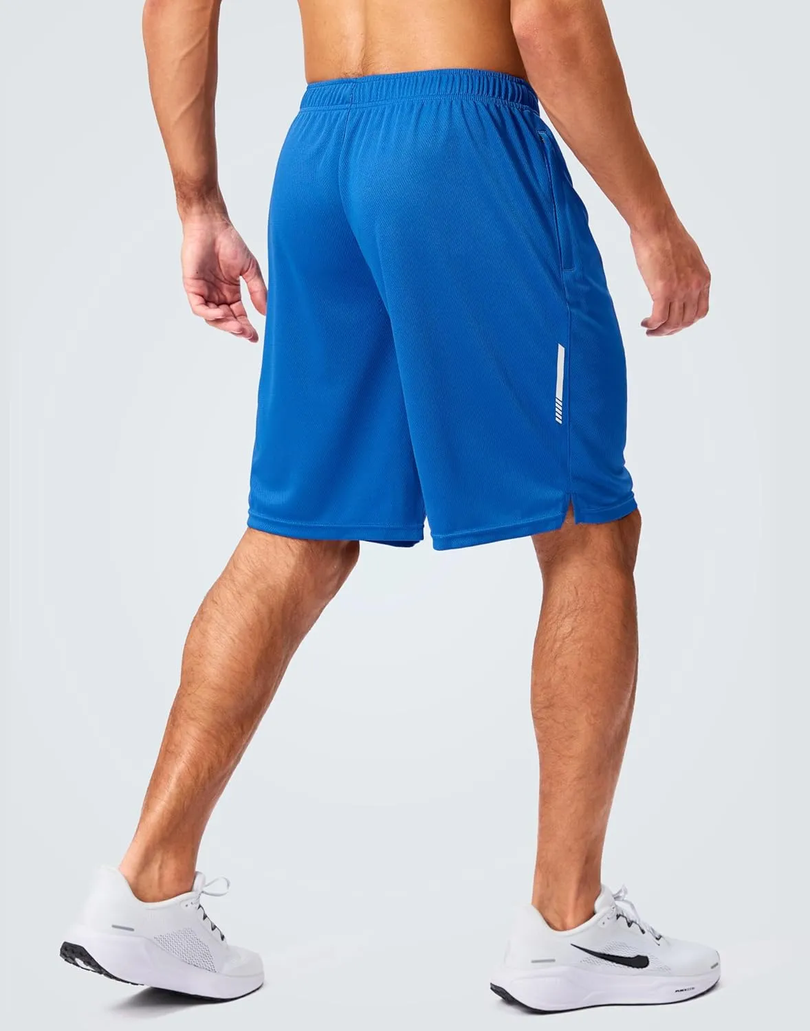 G Gradual Men's Gym Shorts 5"/7"/10" with Zipper Pockets Basketball Athletic Mesh Quick Dry Shorts for Workout Running Tennis