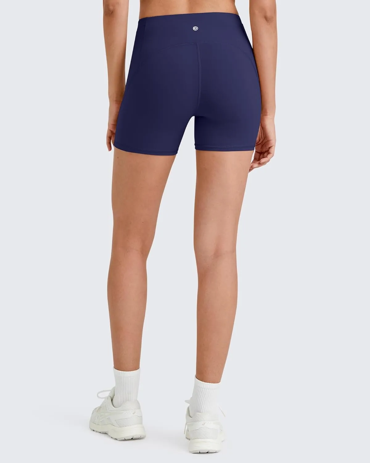 G4Free Barefeel Biker Shorts Women Tummy Control High Waisted No Front Seam Workout Gym Shorts with Pockets 4" 6" 8"