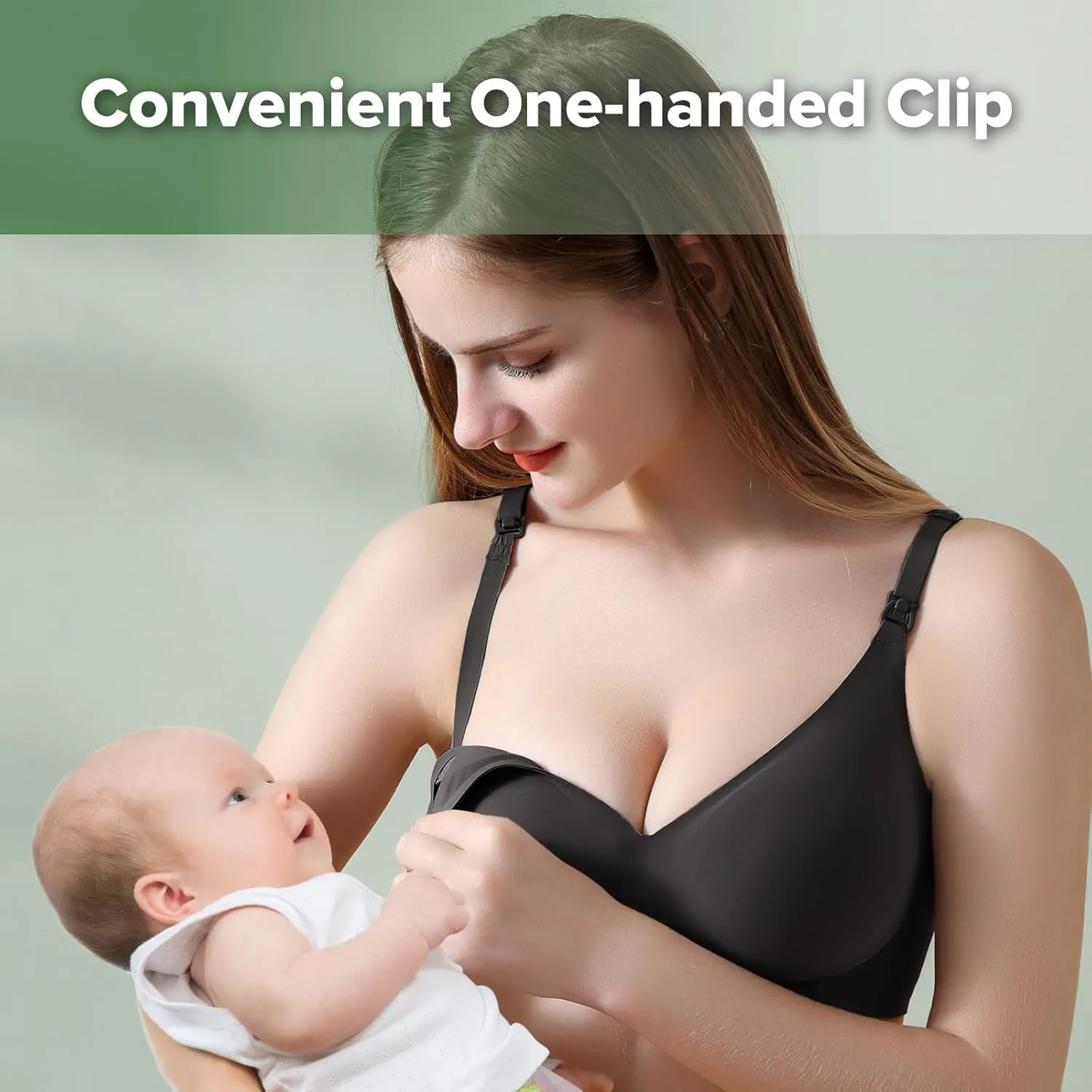 haakaa Nursing Bras for Breastfeeding, Ultra Comfort Jelly Strip“ Supportive Maternity Bras Wireless Pregnancy Bras