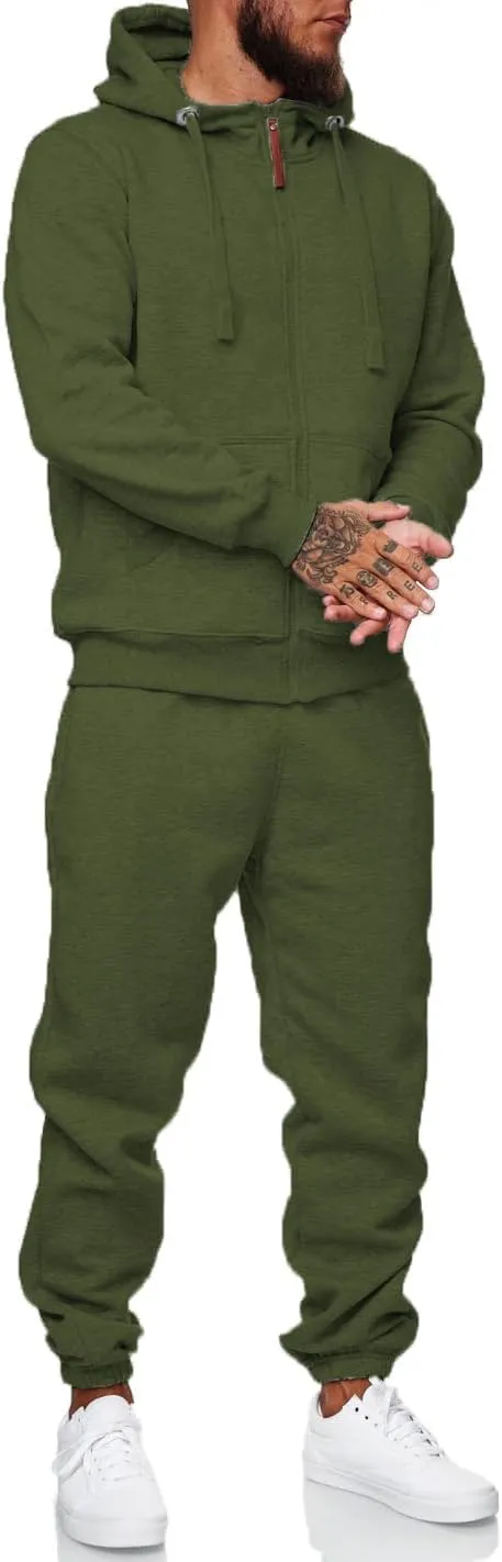 HHGKED Sweat suits men Tracksuits 2 Piece sets Athletic Jogging suits Casual Outfits for men