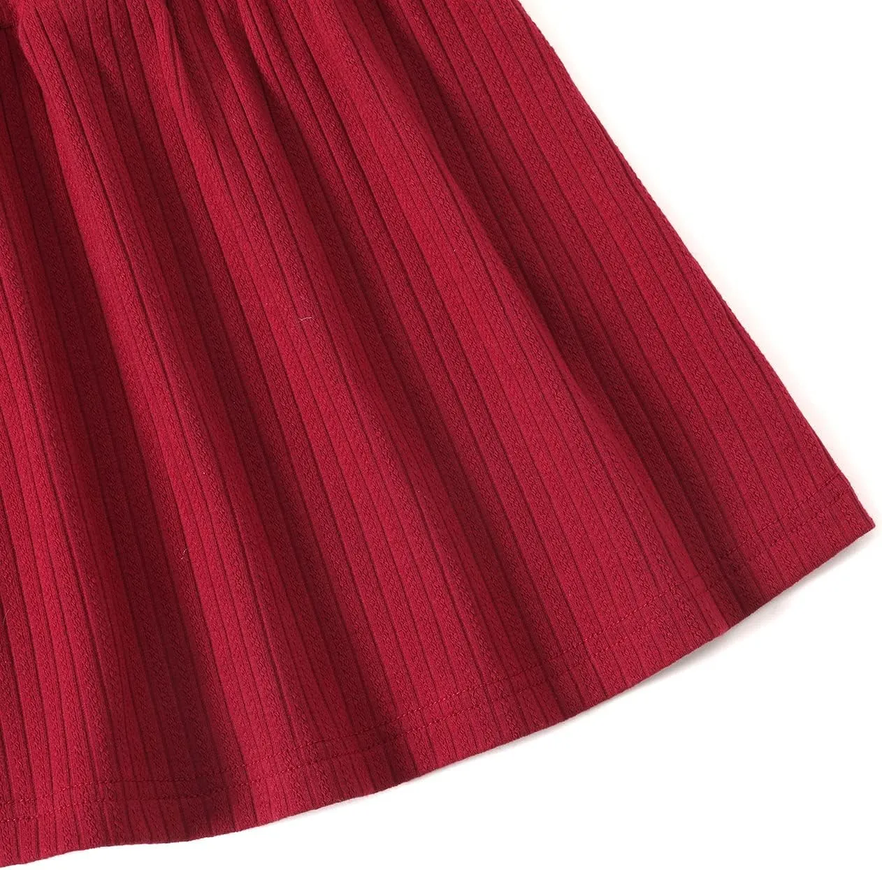 IFFEI Matching Family Dresses Cotton Ruffle Decor Mommy and Me Matching Dress