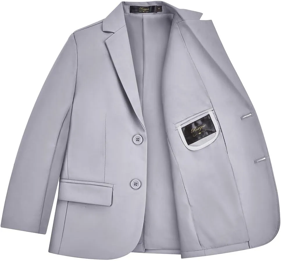 Kids Suits for Boys 7 Pieces Formal Suit Boys Dress Shirts Ring Bearer Outfit Slim Fit Dresswear Suit
