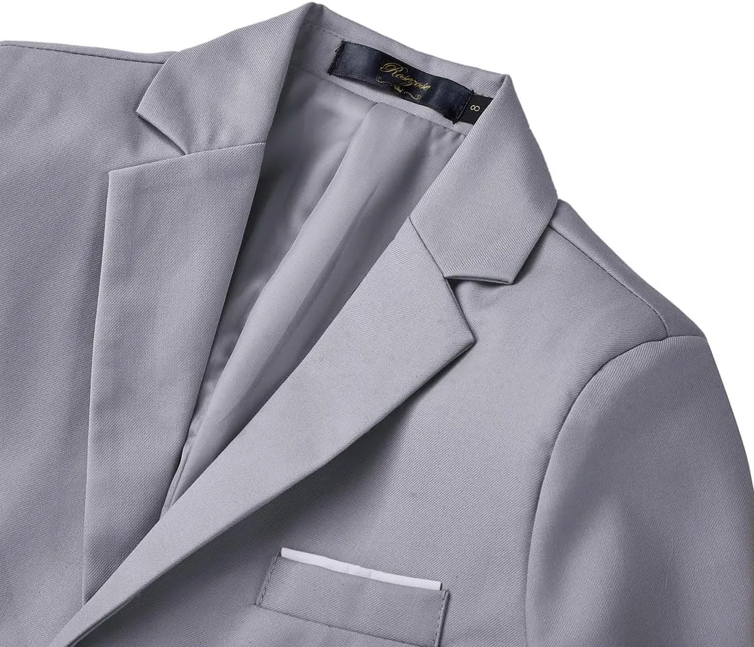 Kids Suits for Boys 7 Pieces Formal Suit Boys Dress Shirts Ring Bearer Outfit Slim Fit Dresswear Suit