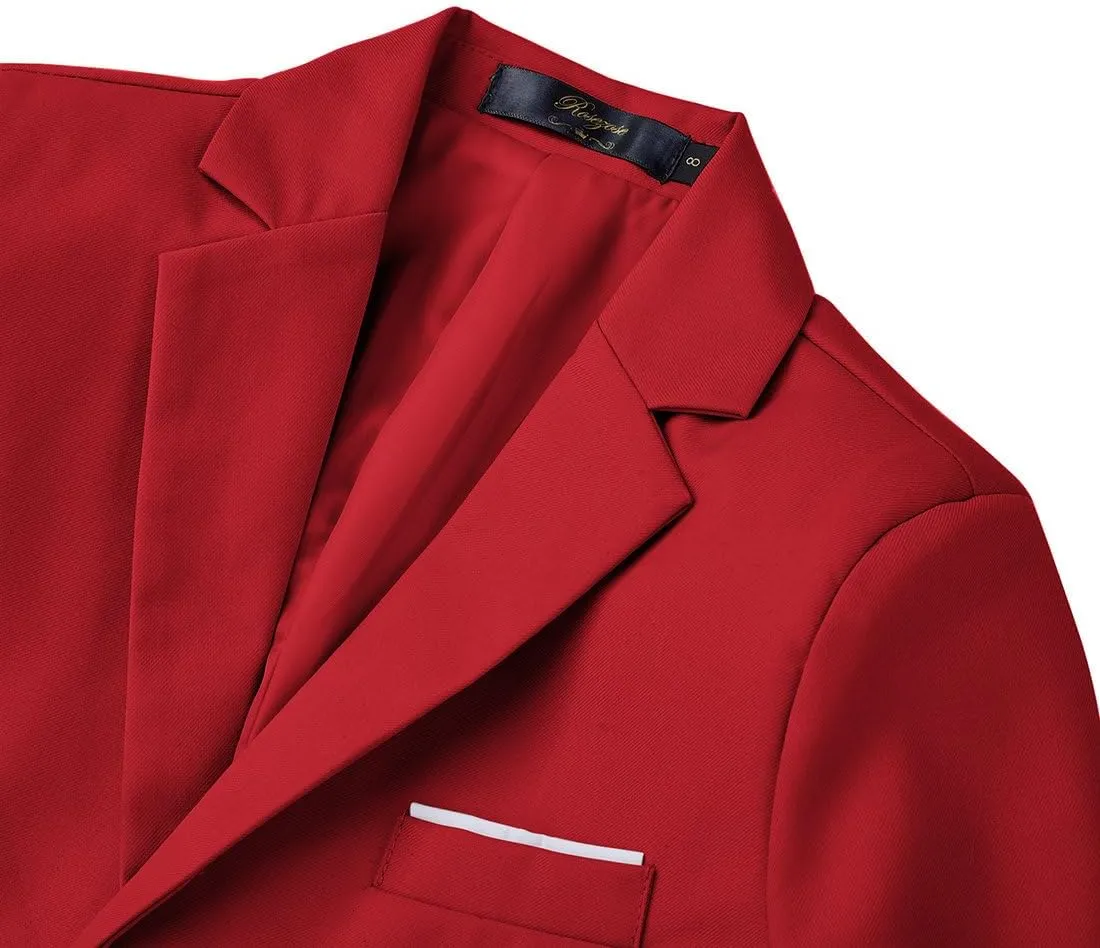 Kids Suits for Boys 7 Pieces Formal Suit Boys Dress Shirts Ring Bearer Outfit Slim Fit Dresswear Suit