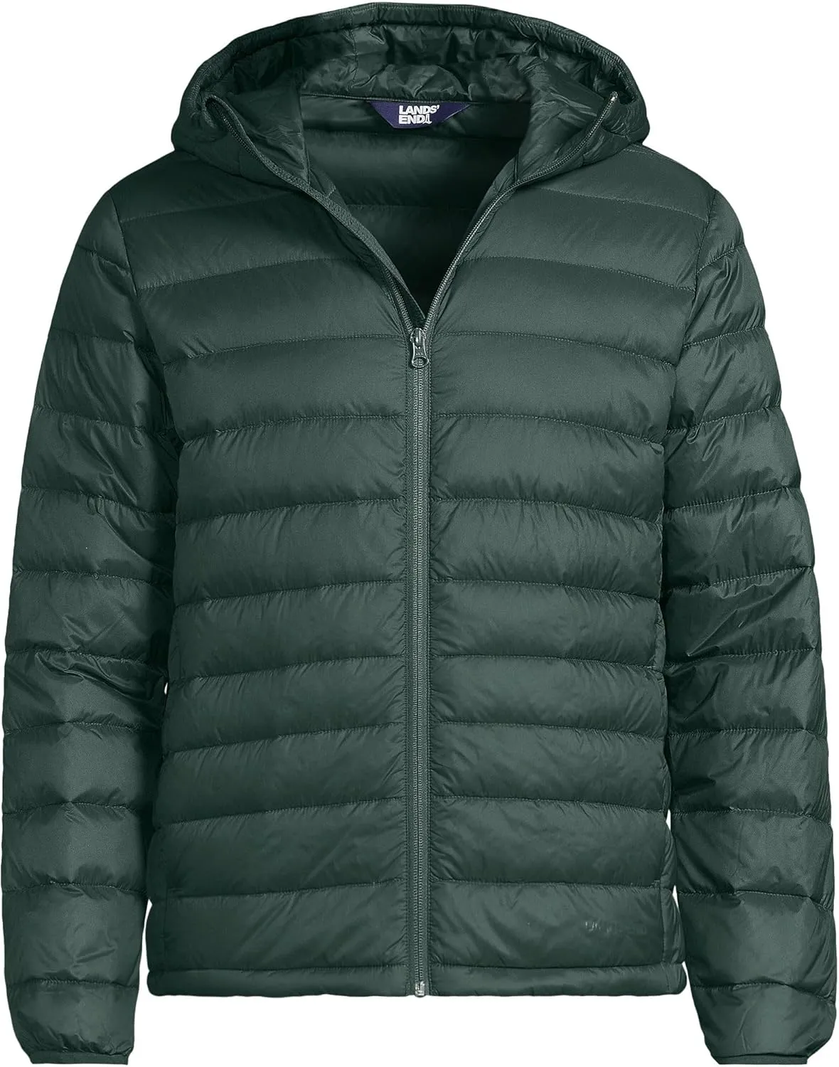 Lands' End Men's Wanderweight Ultralight Packable Hooded Down Jacket