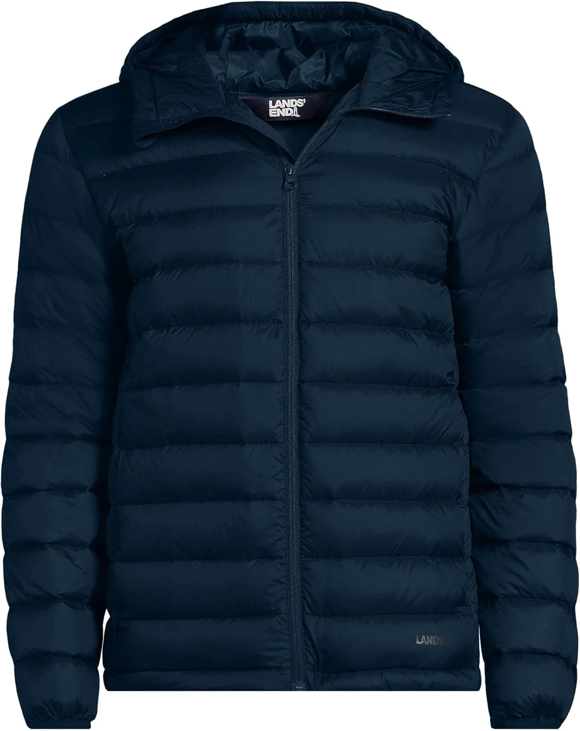 Lands' End Men's Wanderweight Ultralight Packable Hooded Down Jacket