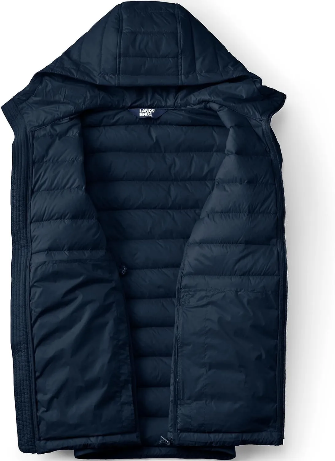 Lands' End Men's Wanderweight Ultralight Packable Hooded Down Jacket