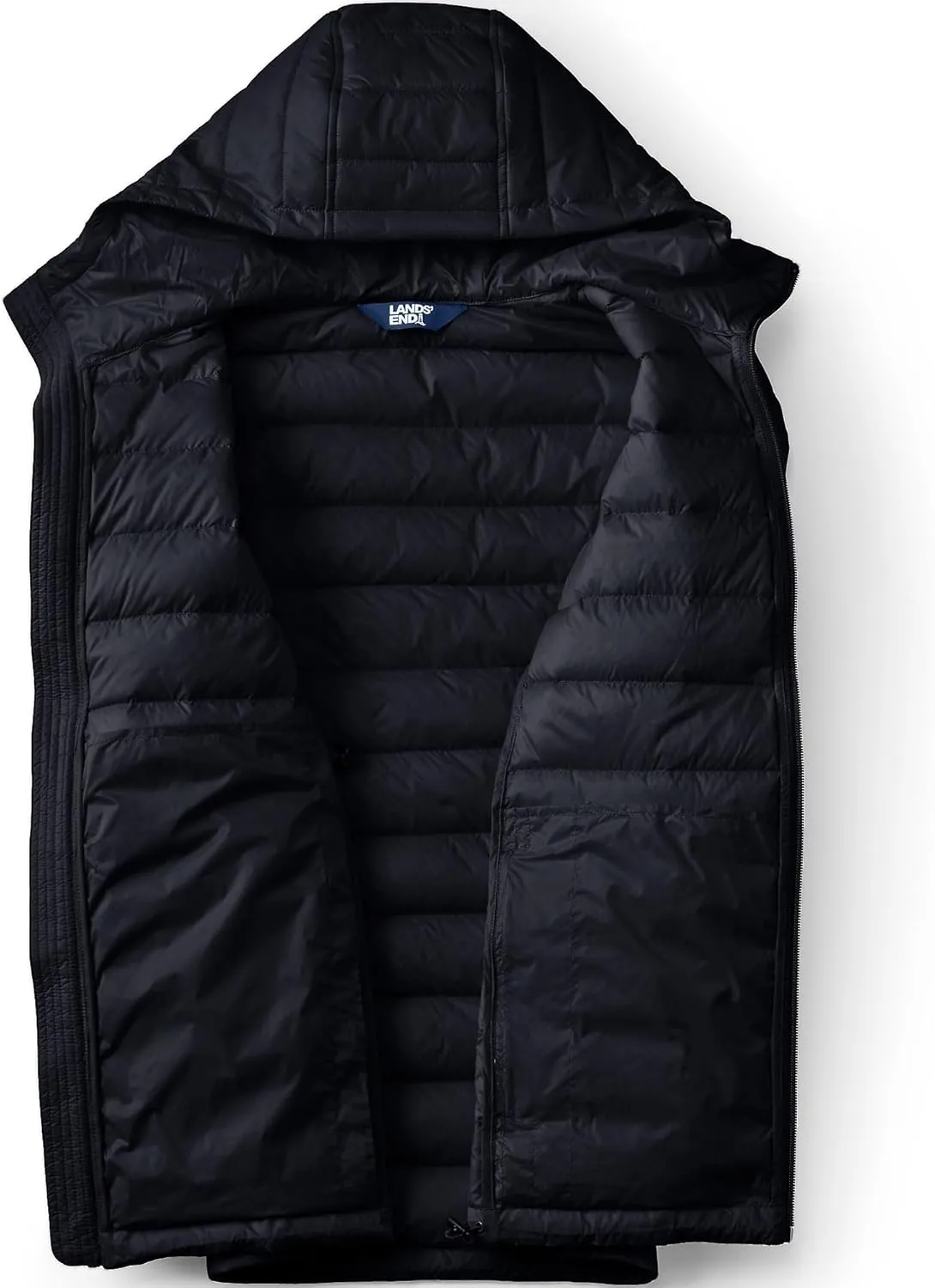 Lands' End Men's Wanderweight Ultralight Packable Hooded Down Jacket