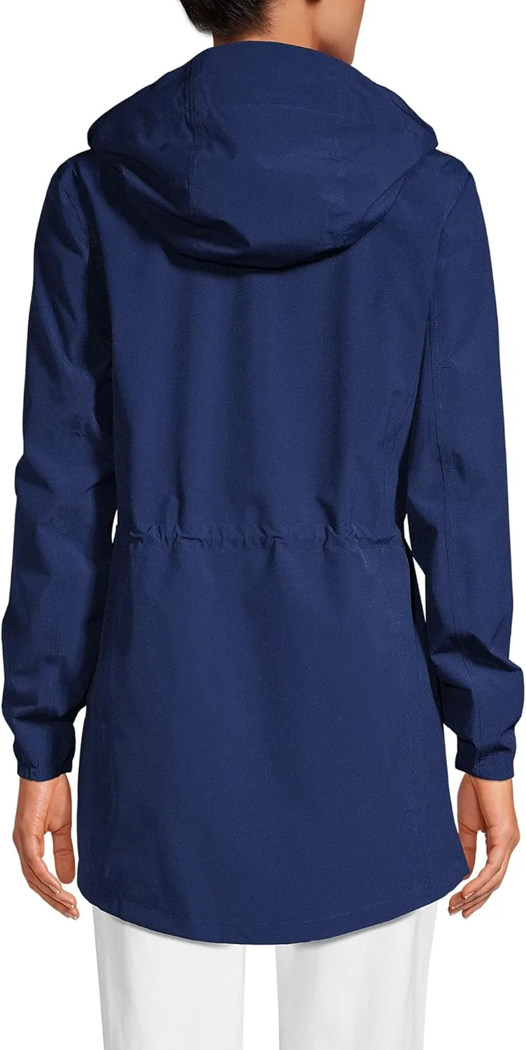 Lands' End Women's Squall Packable Waterproof Raincoat
