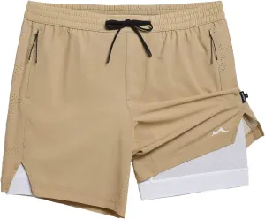 maamgic Men's Athletic Running Shorts with Liner Ultra Lightweight Workout Shorts 5"/ 7"