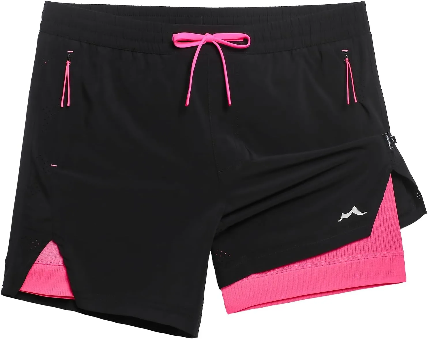 maamgic Men's Athletic Running Shorts with Liner Ultra Lightweight Workout Shorts 5"/ 7"