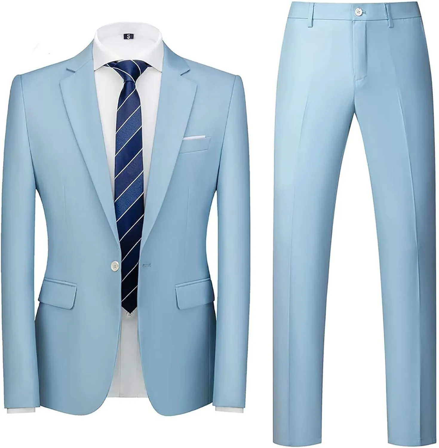 Men Suits for Wedding Men High End Elegant 2 Piece Suits for Men Blazer Pants
