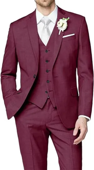 Men Suits Suits for Men Wedding Suit 3 Piece Vintage Blazer Vest Pants