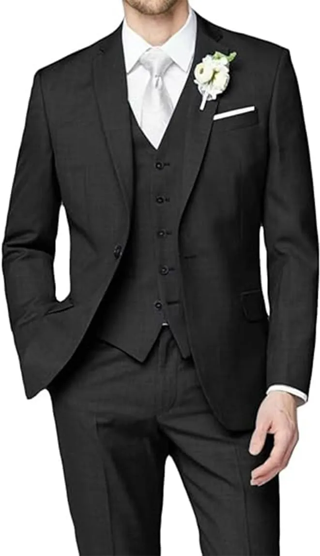 Men Suits Suits for Men Wedding Suit 3 Piece Vintage Blazer Vest Pants