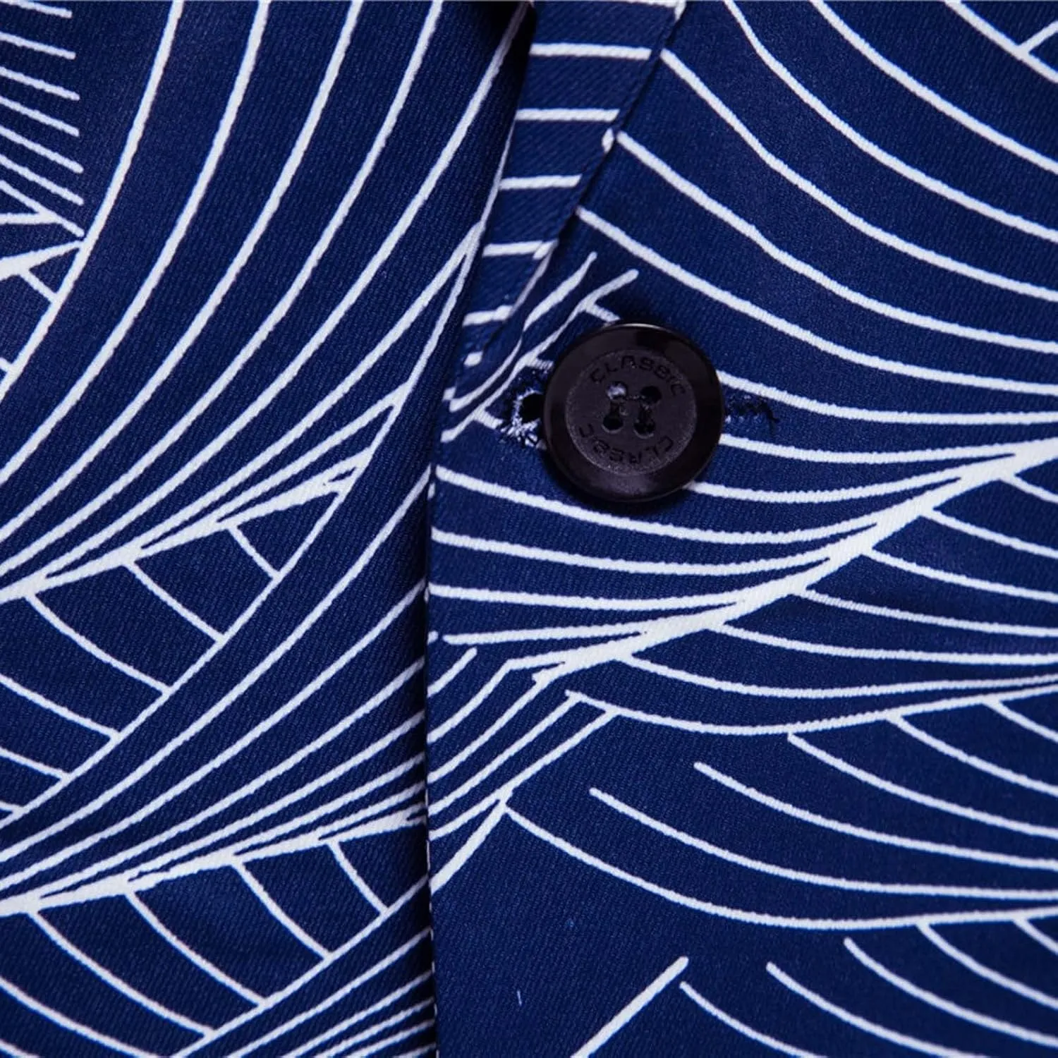 Men's Casual Blazers Striped Print Sport Coats Slim Fit Cotton Sport Jackets One Button Fall Winter Suit Jackets