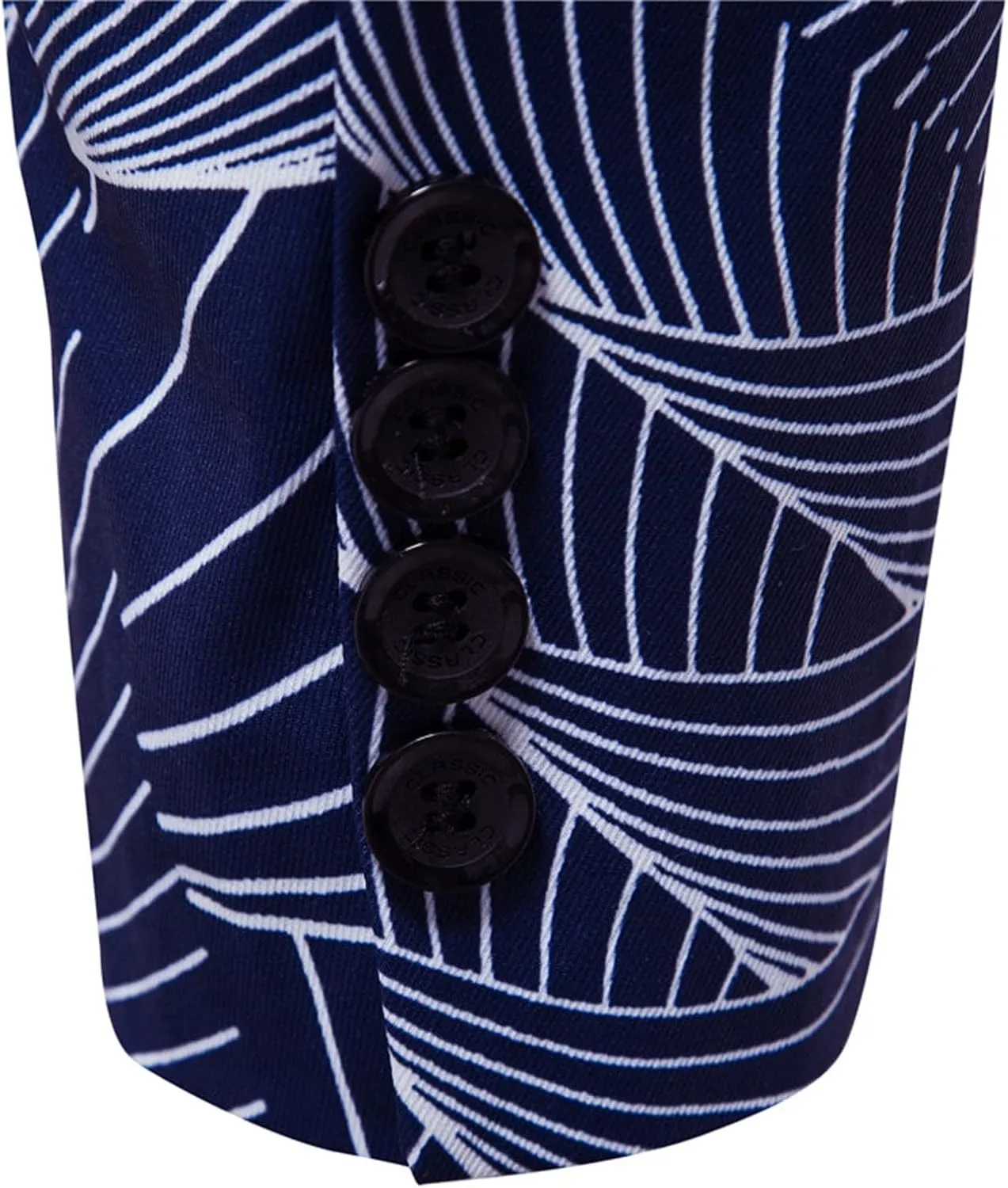 Men's Casual Blazers Striped Print Sport Coats Slim Fit Cotton Sport Jackets One Button Fall Winter Suit Jackets