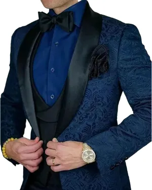 Mens Suits Regular Fit Tuxedo Suits for Men Wedding Suits Dress Clothes for Men 3PC