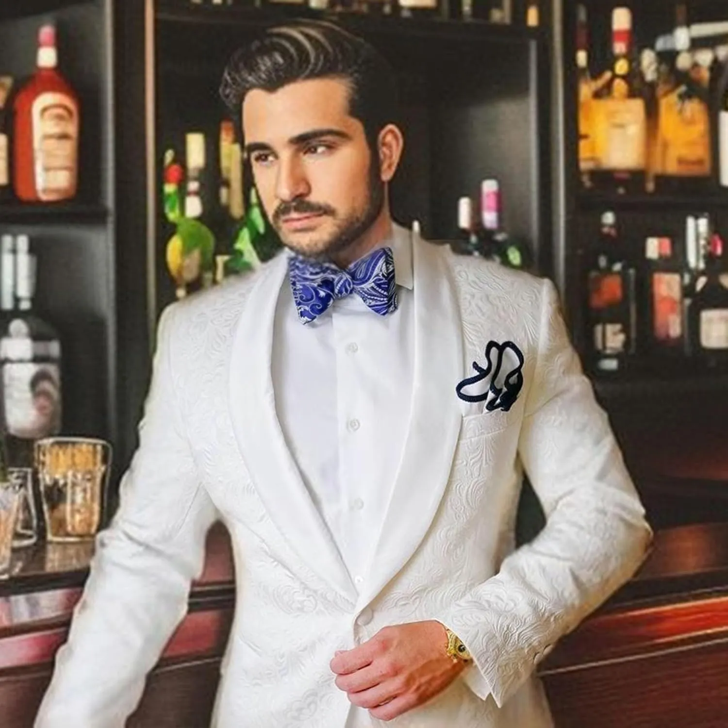 Mens Suits Regular Fit Tuxedo Suits for Men Wedding Suits Dress Clothes for Men 3PC