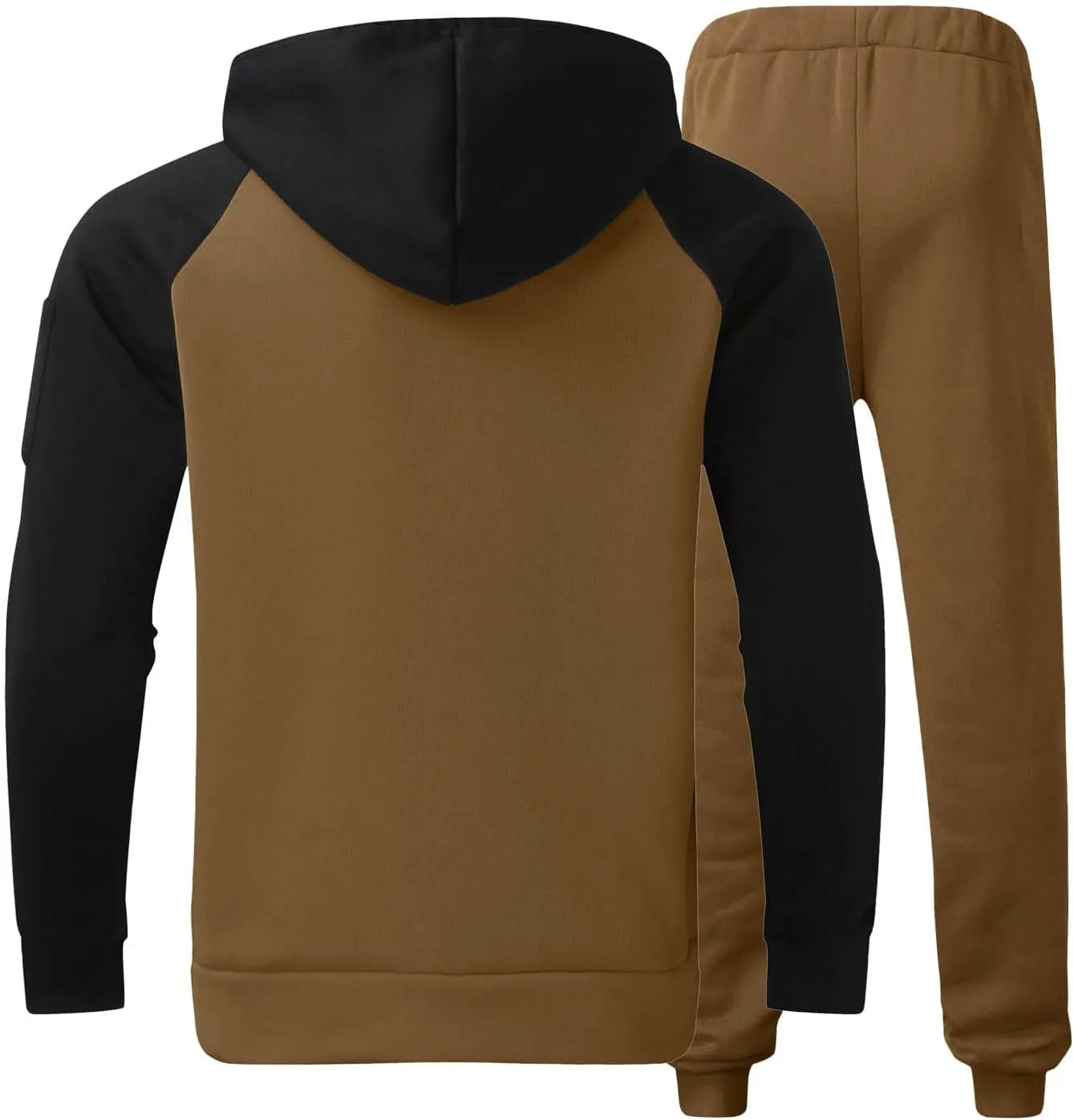 Men's Track Suits 2 Piece Set Active Jogging Suits Long Sleeve Sweatsuits Pullover Casual Workout Sports Outfits Suits