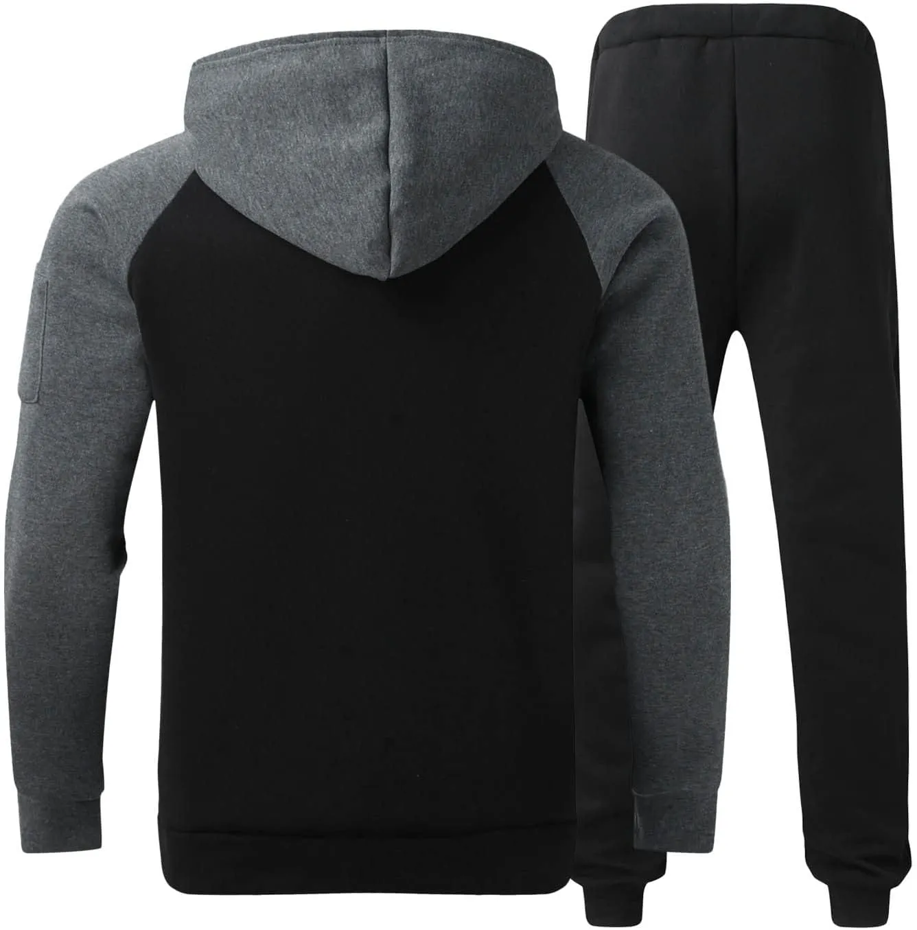 Men's Track Suits 2 Piece Set Active Jogging Suits Long Sleeve Sweatsuits Pullover Casual Workout Sports Outfits Suits