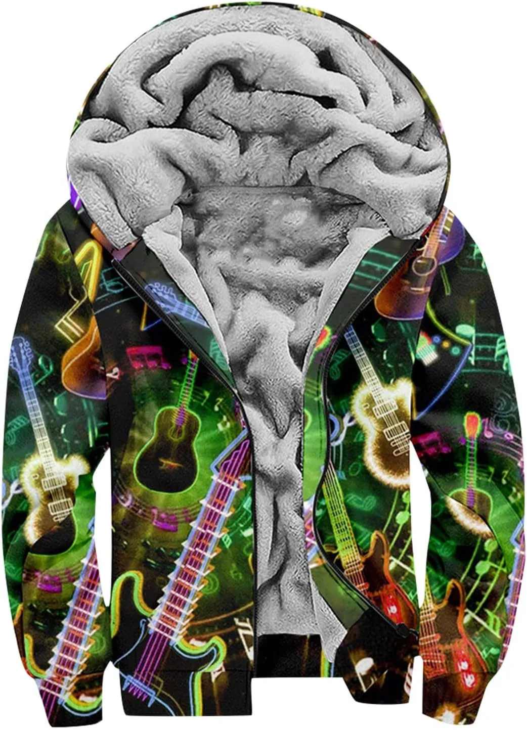 Men'S Winter Coats Personalized Printing Zipper Thick Cotton Suit Warm Windbreaker Jackets Heated Casual Hoodie