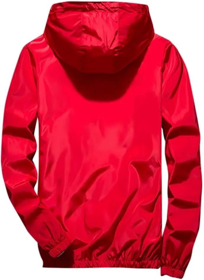 Mens Winter Jacket Mens Casual Jacket Casual Size Hoodie Reflective Zipper Outdoor Sport Coat
