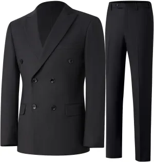 Nine Colors Men Suits 2 Piece Double Breasted Tuxedo Colored Formal Suits for Men