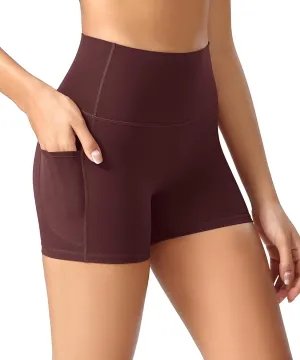 ODODOS ODCLOUD Women's High Waist Lounge Yoga Shorts with Pockets, 4"/6"/8"/10" Buttery Soft Biker Shorts