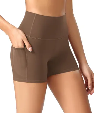 ODODOS ODCLOUD Women's High Waist Lounge Yoga Shorts with Pockets, 4"/6"/8"/10" Buttery Soft Biker Shorts