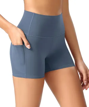 ODODOS ODCLOUD Women's High Waist Lounge Yoga Shorts with Pockets, 4"/6"/8"/10" Buttery Soft Biker Shorts