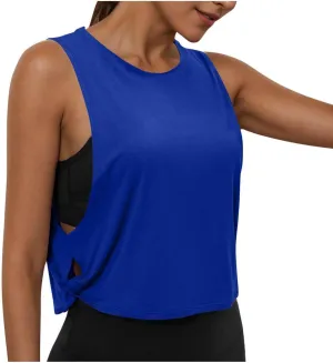 Quick-Dry Sport Tank Top for Women Sleeveless Casual Camis Trendy Loose Fit Beach Vacation Going Out Camisoles Top