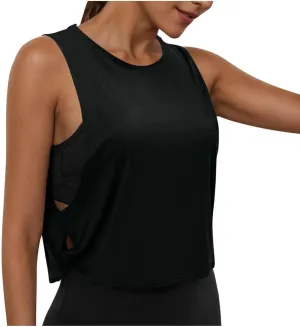 Quick-Dry Sport Tank Top for Women Sleeveless Casual Camis Trendy Loose Fit Beach Vacation Going Out Camisoles Top