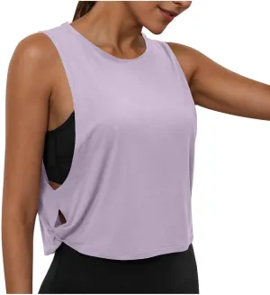 Quick-Dry Sport Tank Top for Women Sleeveless Casual Camis Trendy Loose Fit Beach Vacation Going Out Camisoles Top
