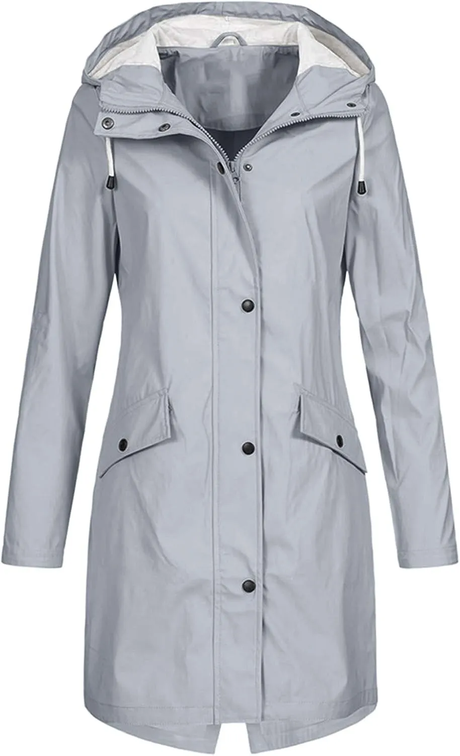 Rain Jackets for Women Hooded Raincoat Windproof Lightweight Lined Windbreaker Travel Jackets