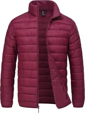 Rapoo Men's Puffer Jackets Lightweight Winter Jackets Coats Water Resistant Windproof Insulated