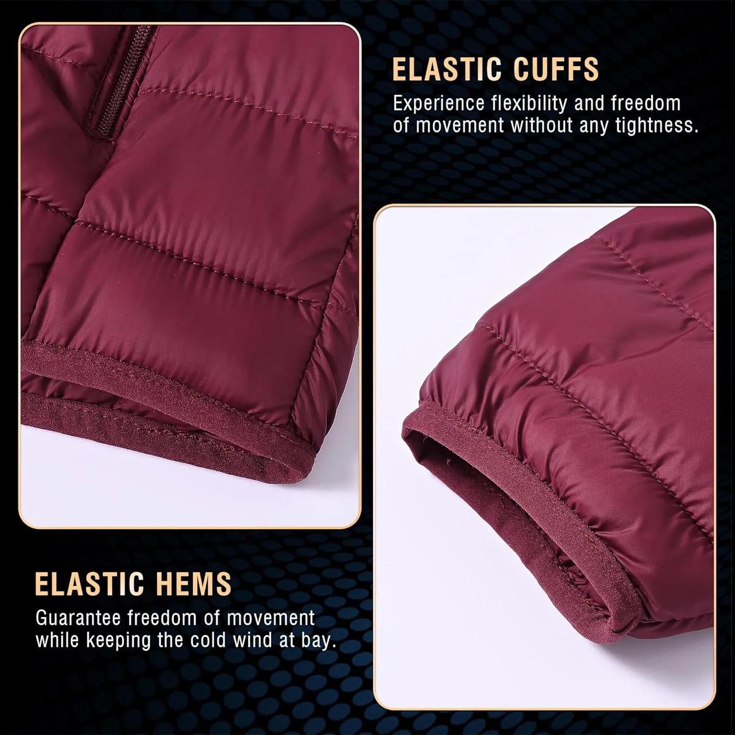 Rapoo Men's Puffer Jackets Lightweight Winter Jackets Coats Water Resistant Windproof Insulated