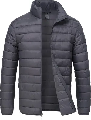 Rapoo Men's Puffer Jackets Lightweight Winter Jackets Coats Water Resistant Windproof Insulated