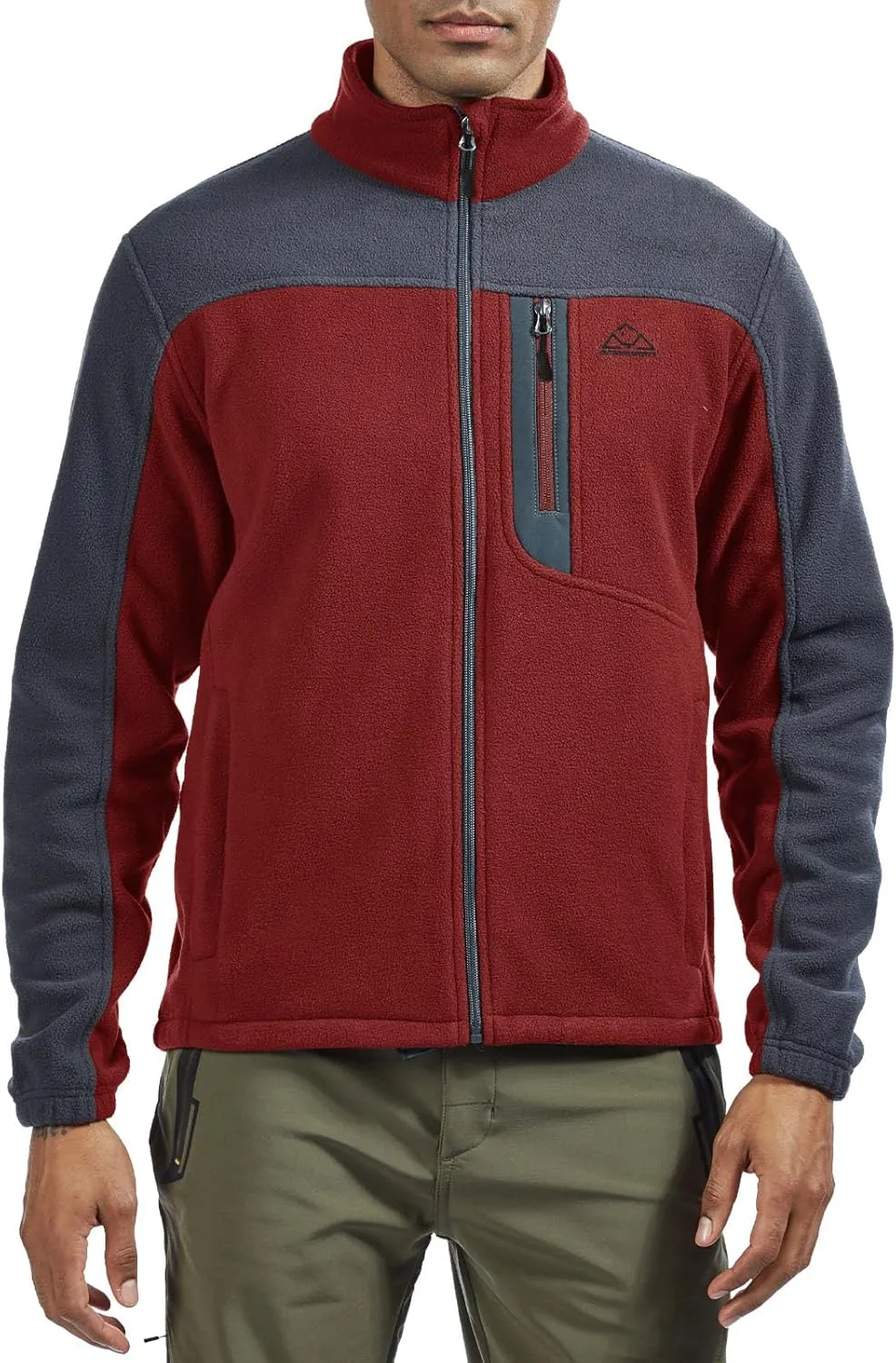 Rdruko Men's Fleece Jackets Full Zip Lightweight Outdoor Hiking Jackets Winter Coats