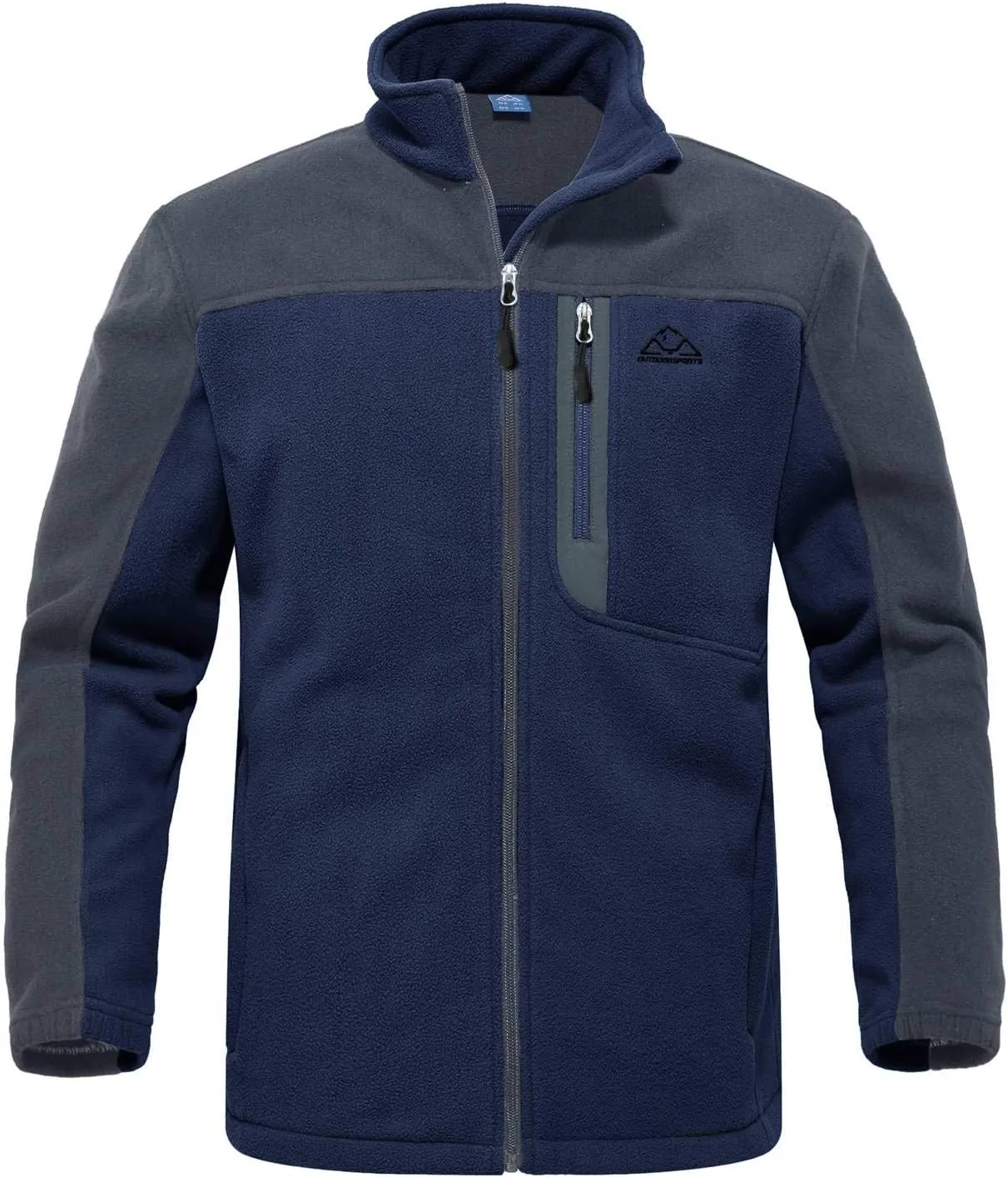Rdruko Men's Fleece Jackets Full Zip Lightweight Outdoor Hiking Jackets Winter Coats