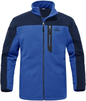 Rdruko Men's Fleece Jackets Full Zip Lightweight Outdoor Hiking Jackets Winter Coats