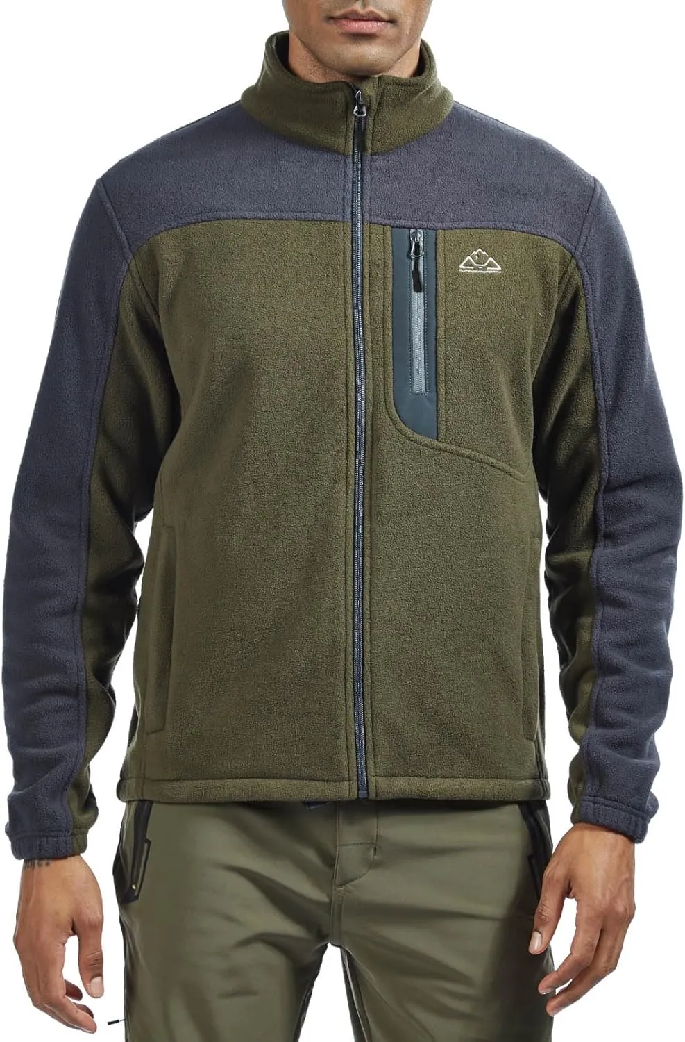 Rdruko Men's Fleece Jackets Full Zip Lightweight Outdoor Hiking Jackets Winter Coats