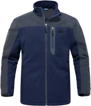 Rdruko Men's Fleece Jackets Full Zip Lightweight Outdoor Hiking Jackets Winter Coats