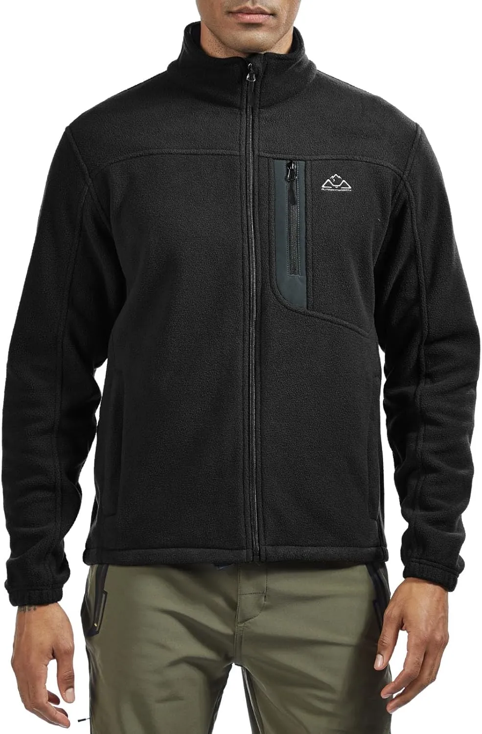 Rdruko Men's Fleece Jackets Full Zip Lightweight Outdoor Hiking Jackets Winter Coats